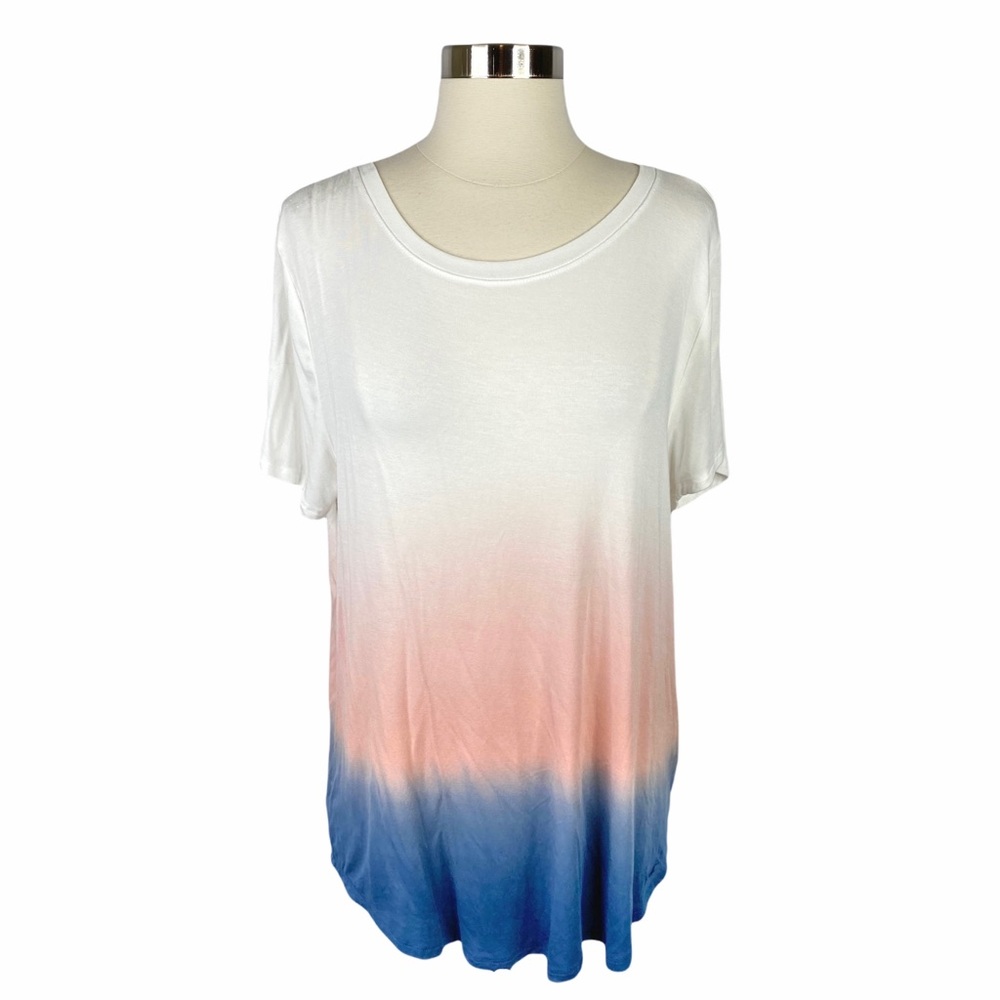 Hollister Must-Have Collection Cotton Candy Ombre Tee - Size Medium